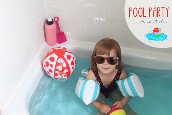 Summer activities for kids: Pool party bath