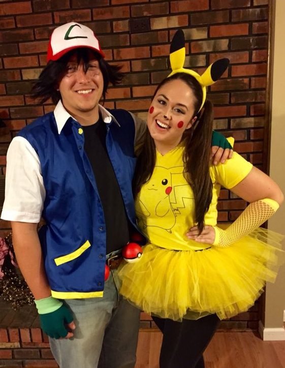 Ash and Pikachu adult halloween costumes